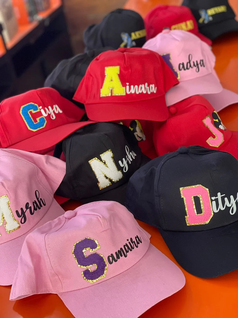 Personalized Monogram Caps for Kids & Adult – Custom Themes & Initials