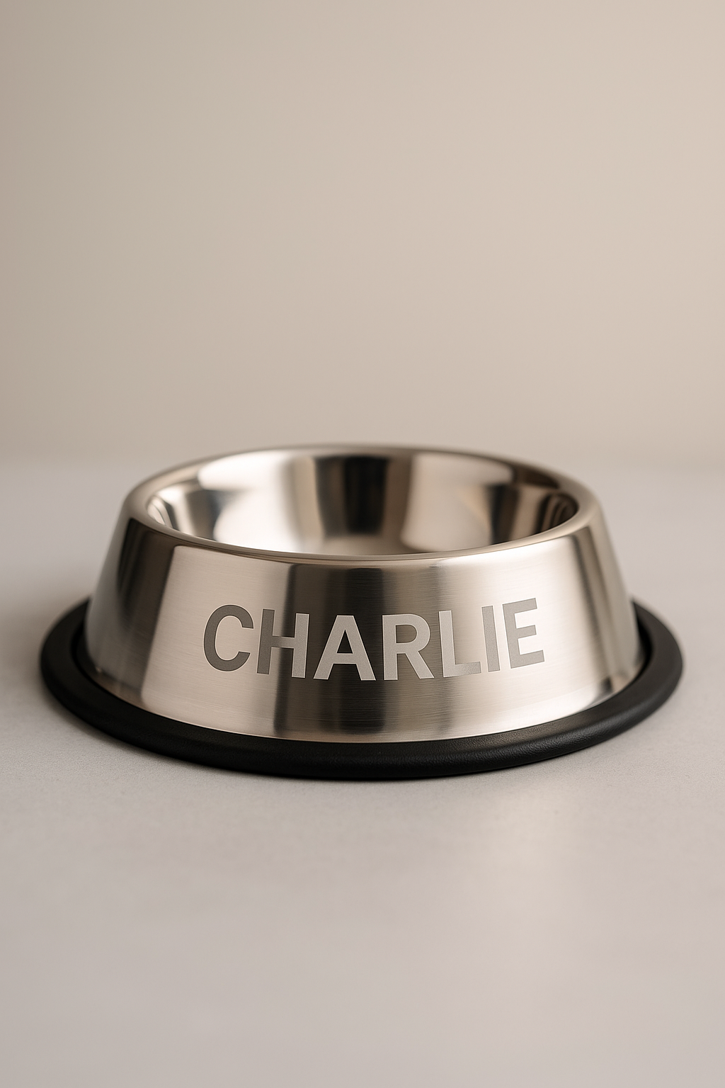 Personalised Stainless Steel Dog Cat Food Feeding Bowl 2500ml