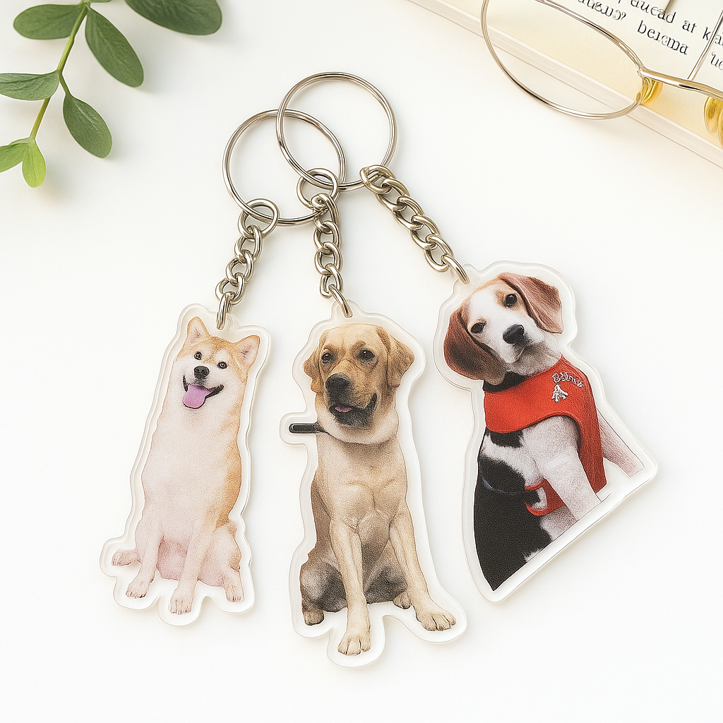 Dog/Cat Photo Acrylic Keychain
