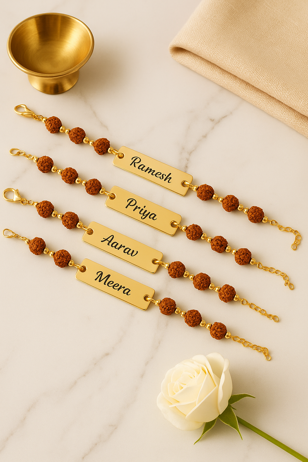 Personalized Rudhraksh Rakhi