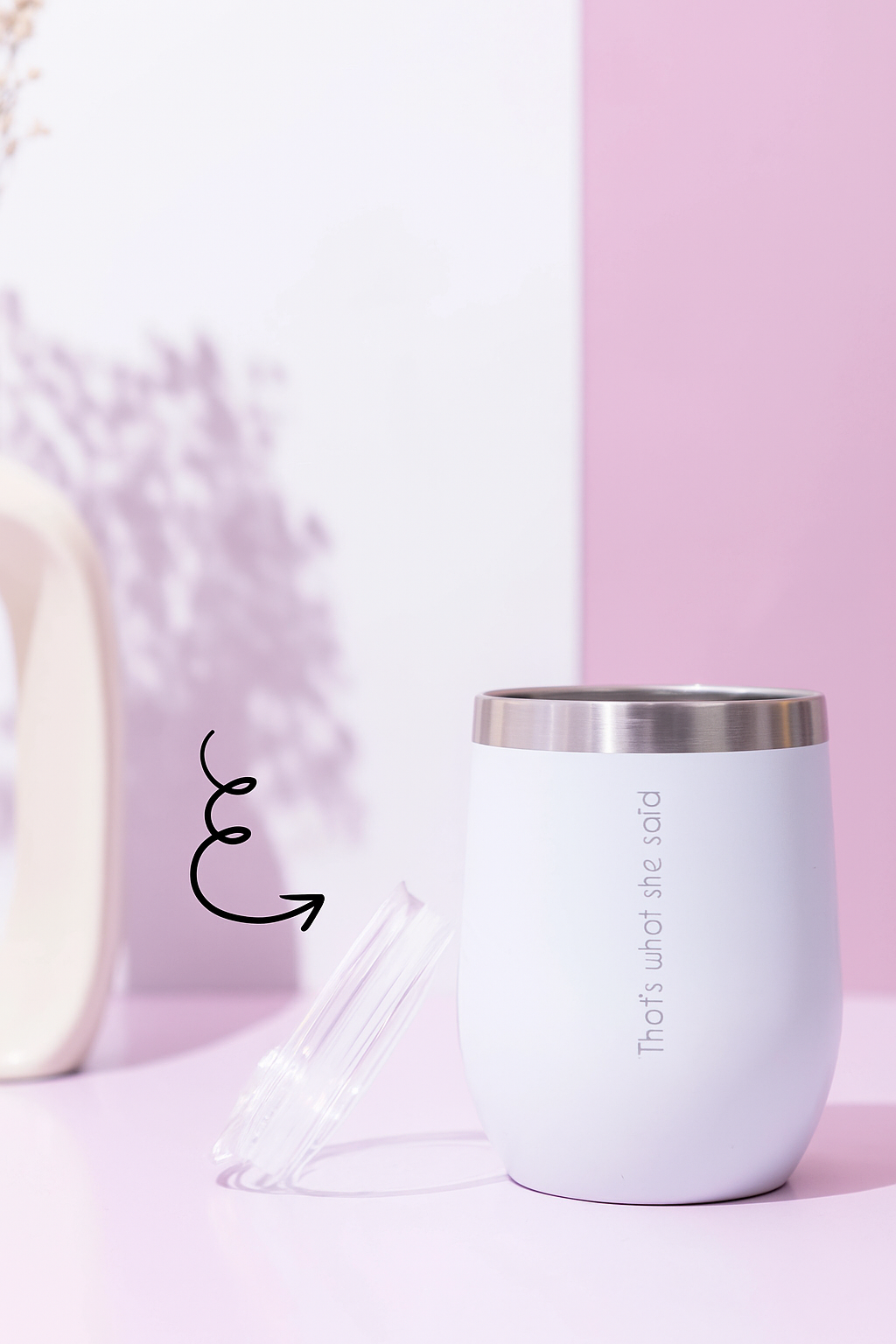 Sippa Tumbler (400ml) Black/White