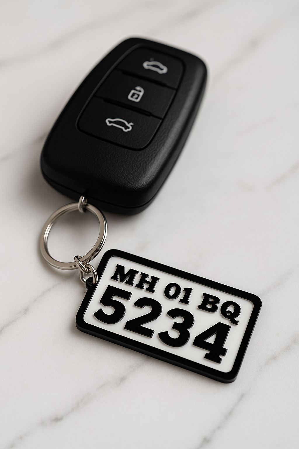 Name Plate Acrylic Keychain (Car/Bike)