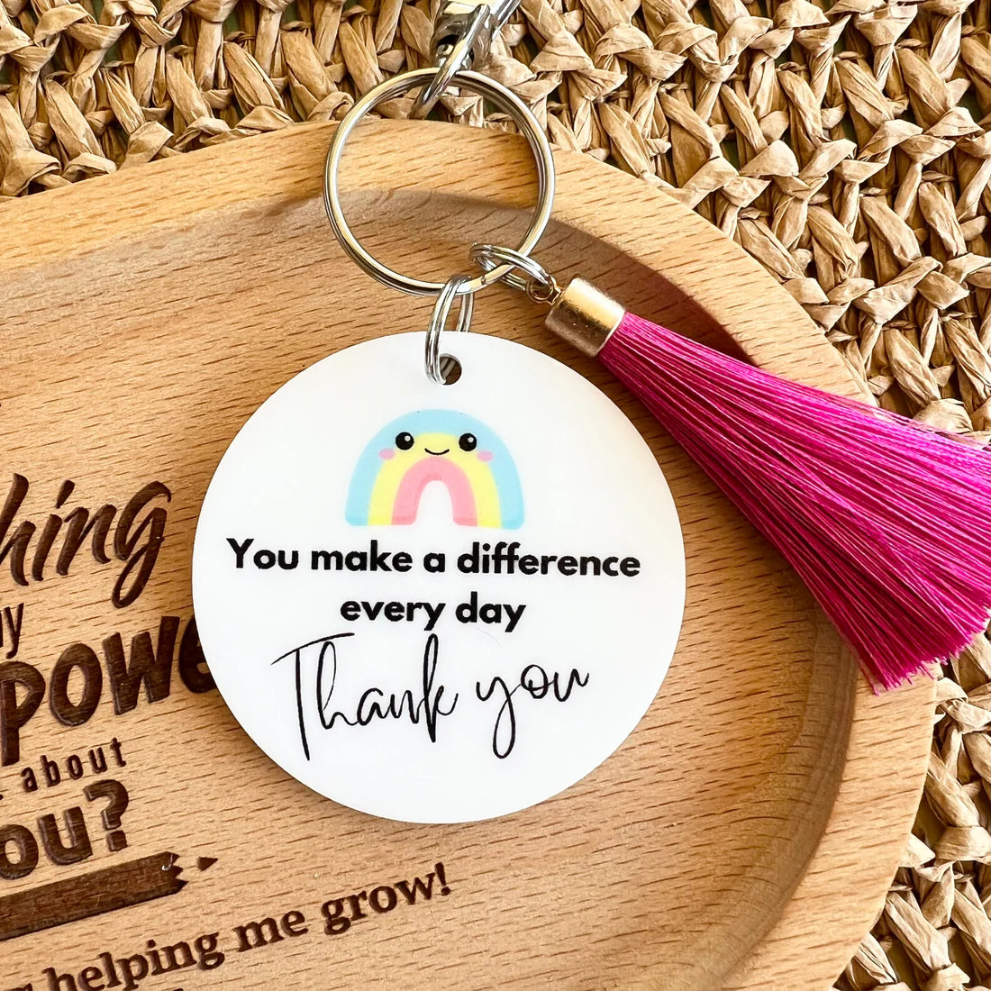 Personalised Acrylic Teachers Appreciation Key ring | Gifts for Teachers / Mentor/ Guru