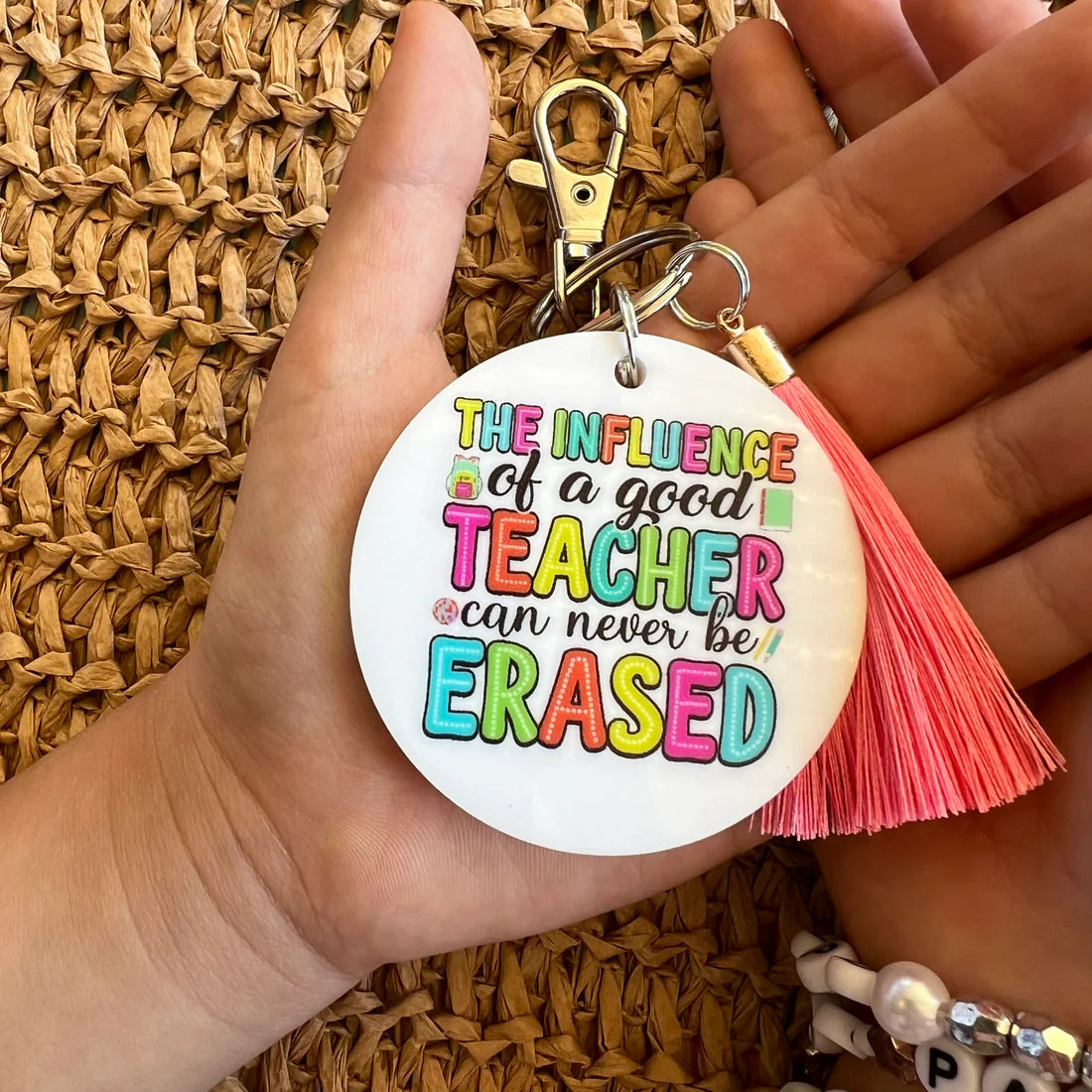 Personalised Acrylic Teachers Appreciation Key ring | Gifts for Teachers / Mentor/ Guru