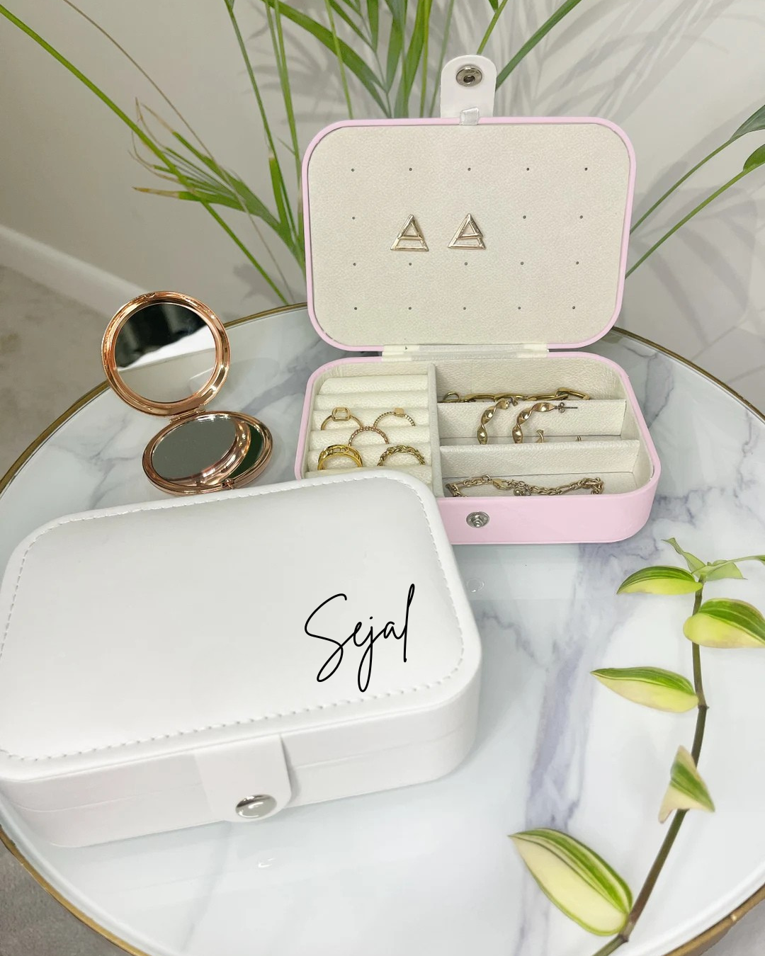 Personalized Rectangle Jewellery Organiser Box | 6.3 x 4.5 Inch