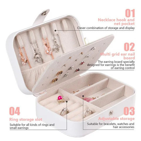 Personalized Rectangle Jewellery Organiser Box | 6.3 x 4.5 Inch