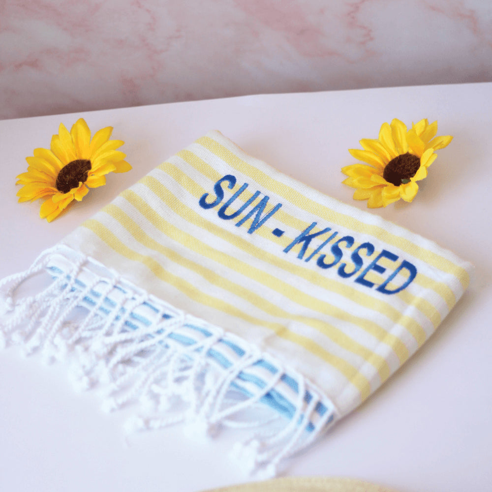 Beach Towel – 100% Cotton Turkish Fouta (90 × 170 cm)