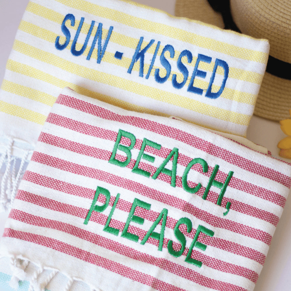 Beach Towel – 100% Cotton Turkish Fouta (90 × 170 cm)