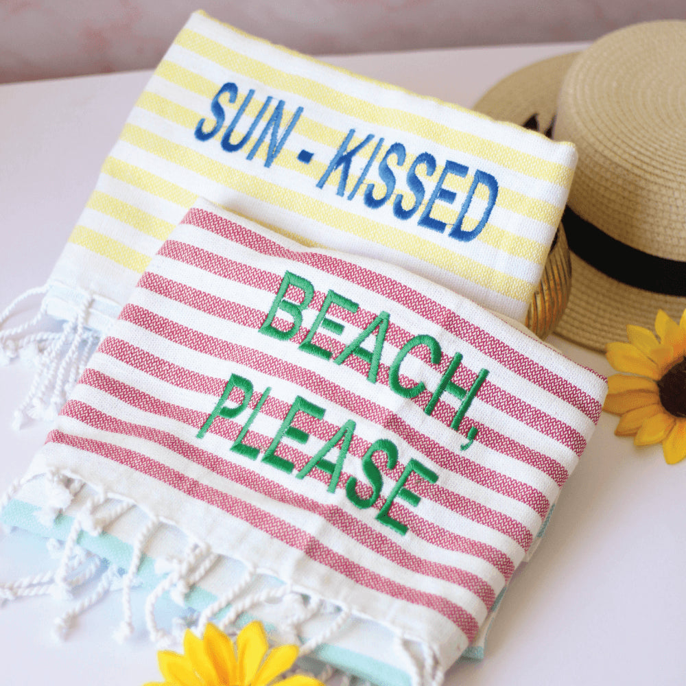 Beach Towel – 100% Cotton Turkish Fouta (90 × 170 cm)