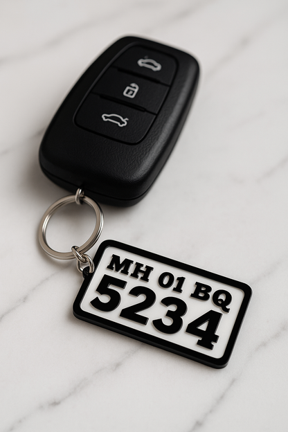 Name Plate Acrylic Keychain (Car/Bike)