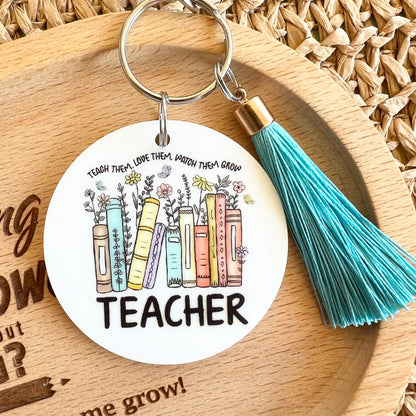Personalised Acrylic Teachers Appreciation Key ring | Gifts for Teachers / Mentor/ Guru