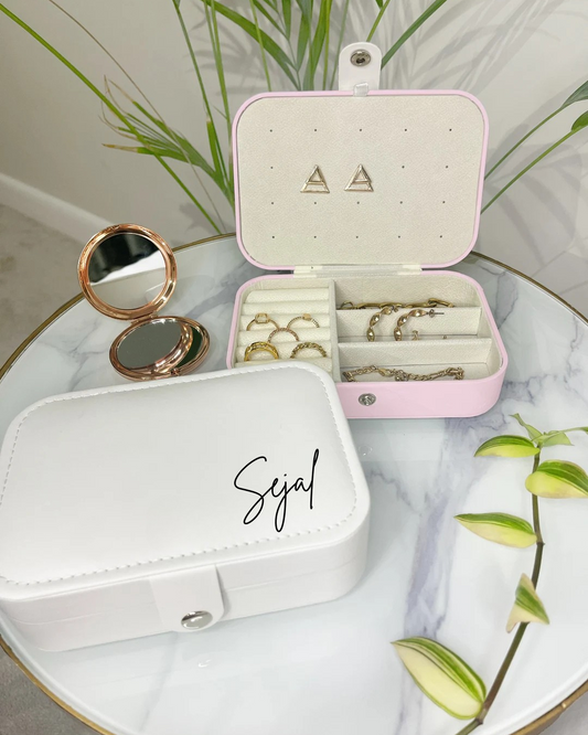 Personalized Rectangle Jewellery Organiser Box | 6.3 x 4.5 Inch