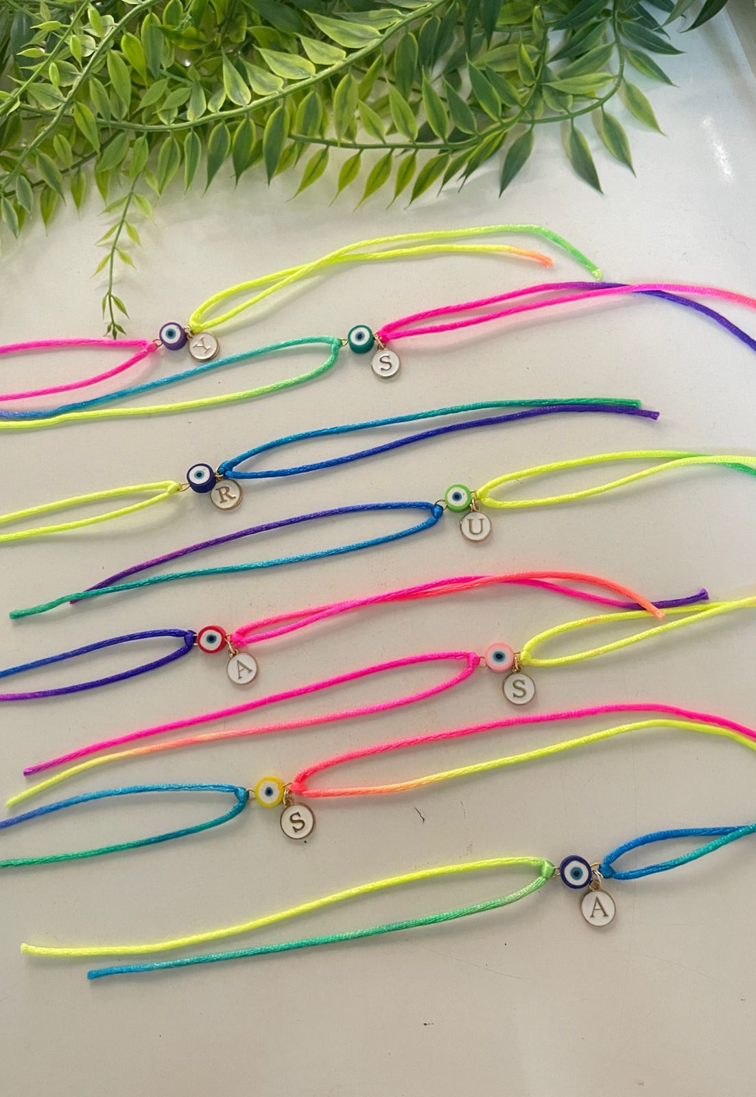 ADULT NEON RAKHI (1 INITIAL & 1 CHARM)