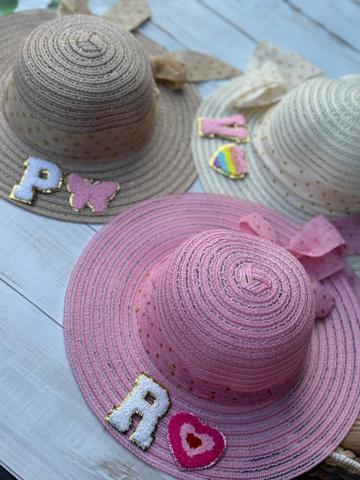 Personalized Monogram Wide-Brimmed Women's Summer Hats | Adult size