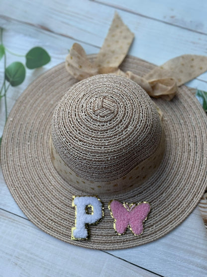 Personalized Monogram Wide-Brimmed Women's Summer Hats | Adult size