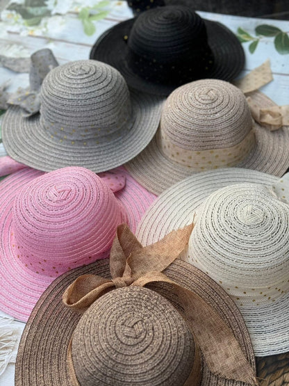Personalized Monogram Wide-Brimmed Women's Summer Hats | Adult size