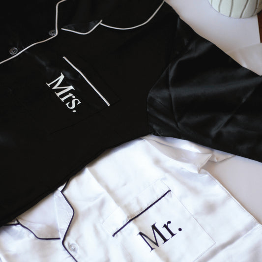 Mr & Mrs Satin Night Suit Set (Couple)